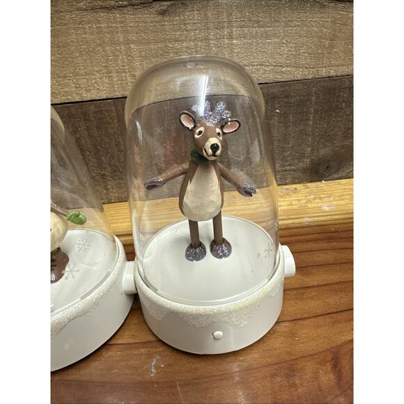 Christmas Hallmark Holiday Happy Tappers Set Of 4 - Picture 5 of 8